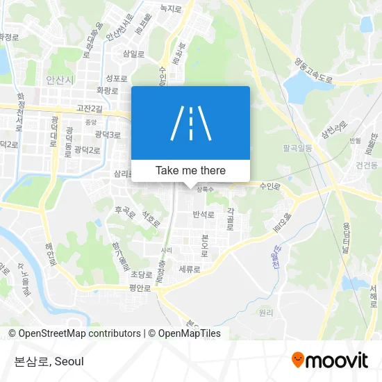 본삼로 map