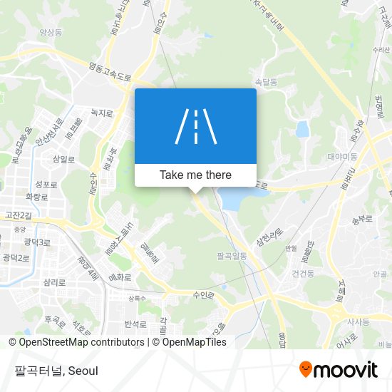 팔곡터널 map