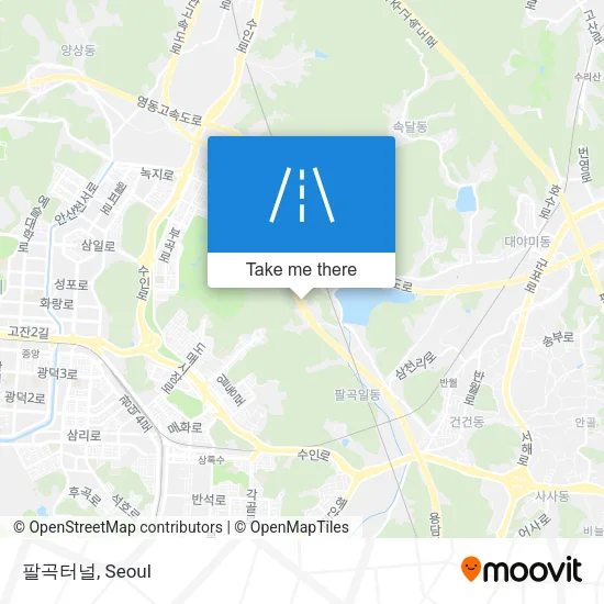 팔곡터널 map