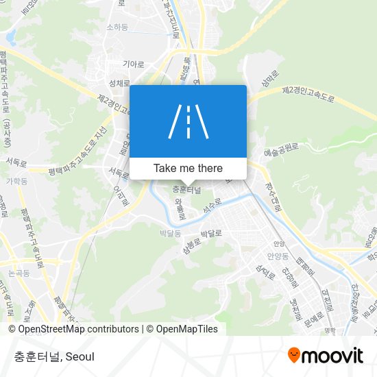 충훈터널 map