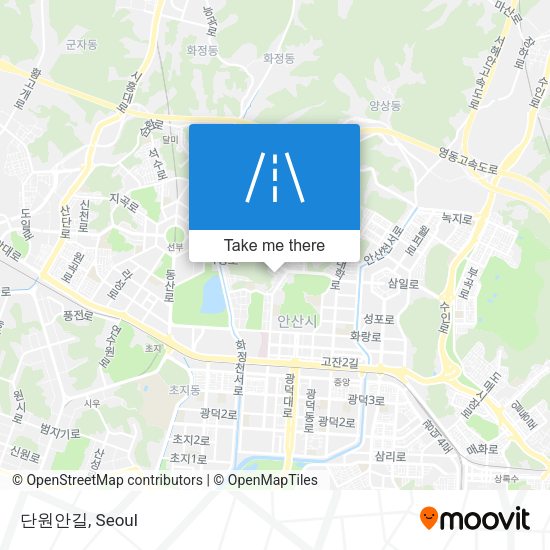 단원안길 map