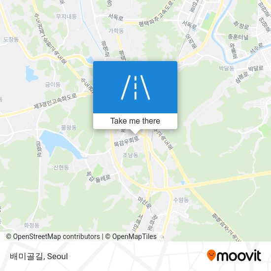 배미골길 map