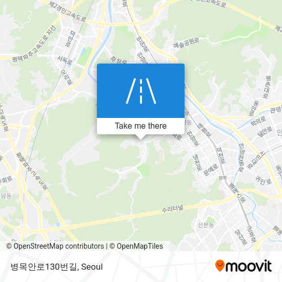 병목안로130번길 map