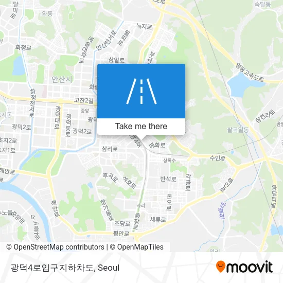 광덕4로입구지하차도 map