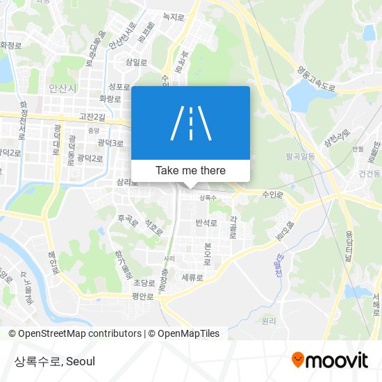 상록수로 map