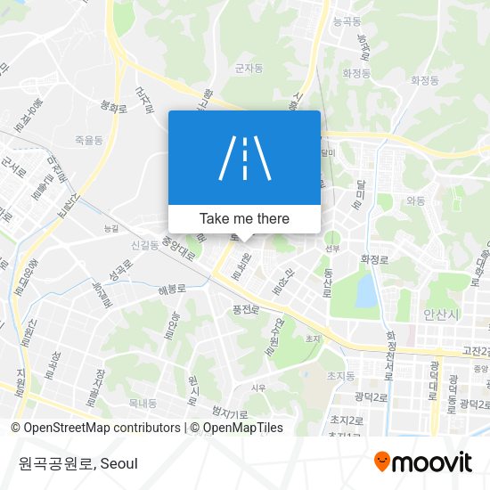 원곡공원로 map