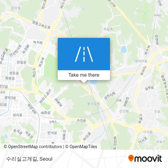 수리실고개길 map