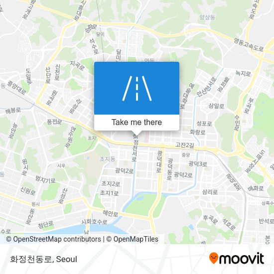 화정천동로 map