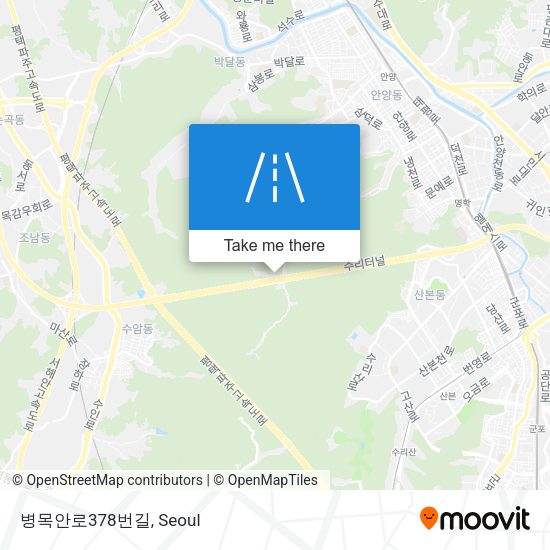 병목안로378번길 map