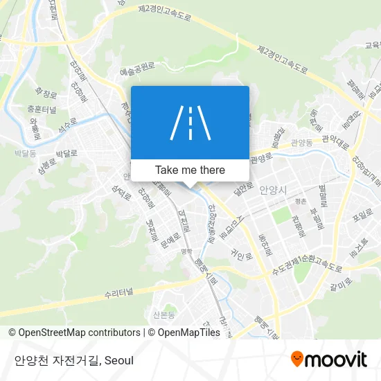 안양천 자전거길 map