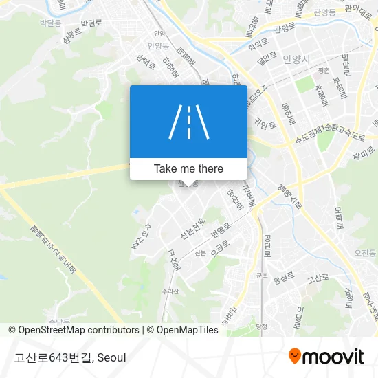 고산로643번길 map