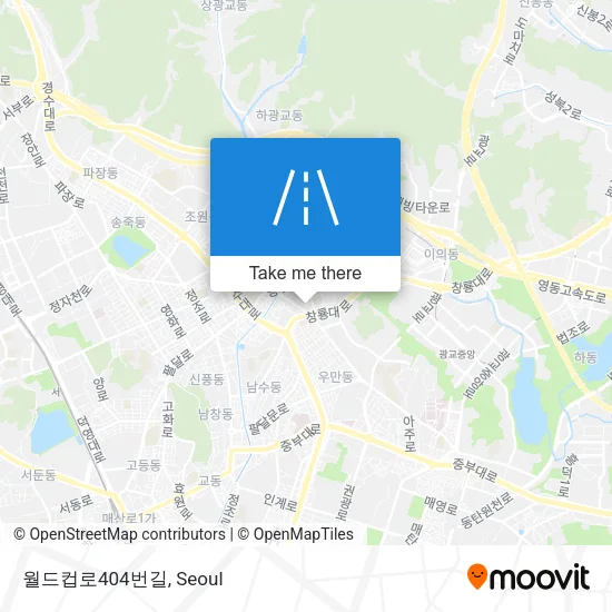 월드컵로404번길 map