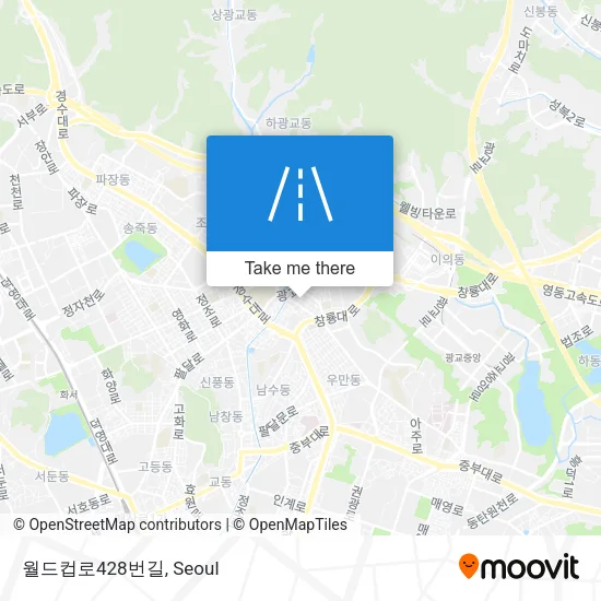 월드컵로428번길 map