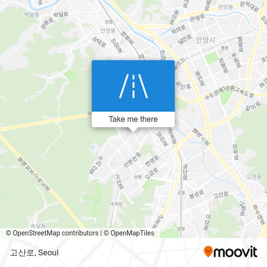 고산로 map
