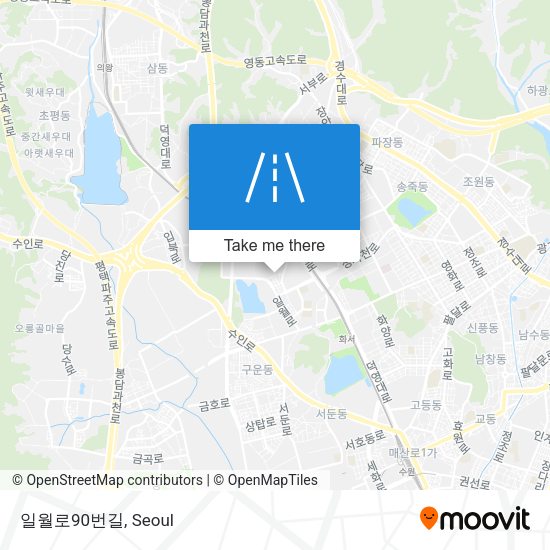 일월로90번길 map
