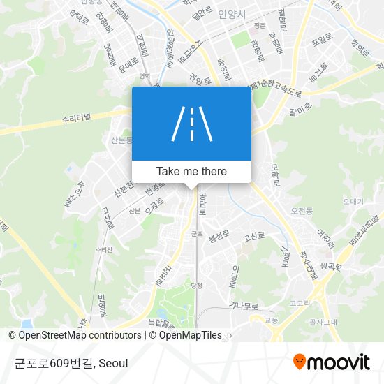 군포로609번길 map