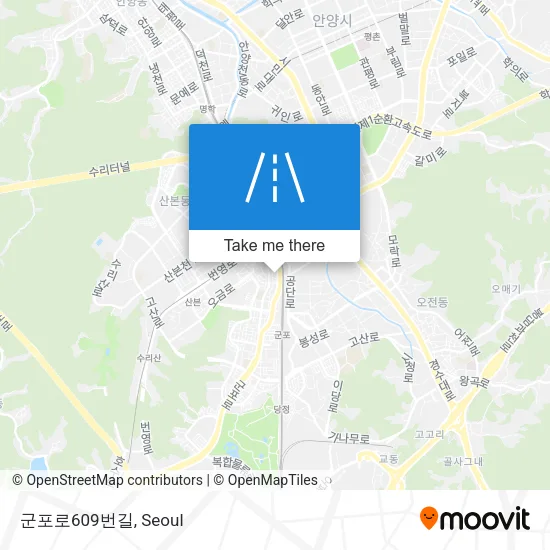 군포로609번길 map