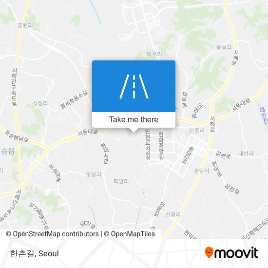 한촌길 map