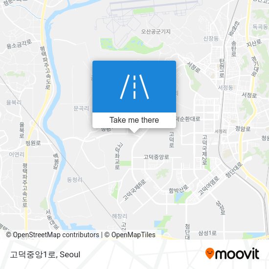 고덕중앙1로 map