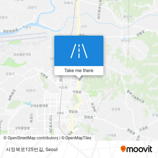 서정북로125번길 map