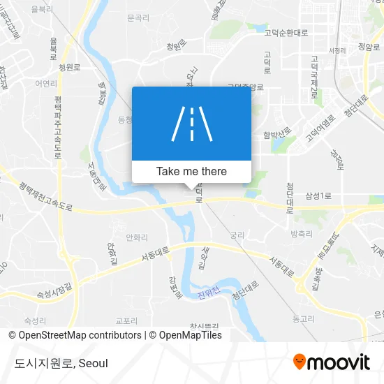 도시지원로 map