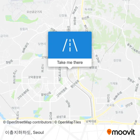 이충지하차도 map