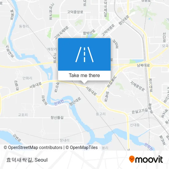 효덕새싹길 map