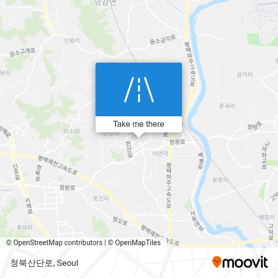 청북산단로 map