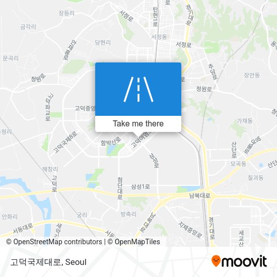 고덕국제대로 map