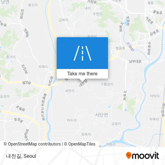 내천길 map