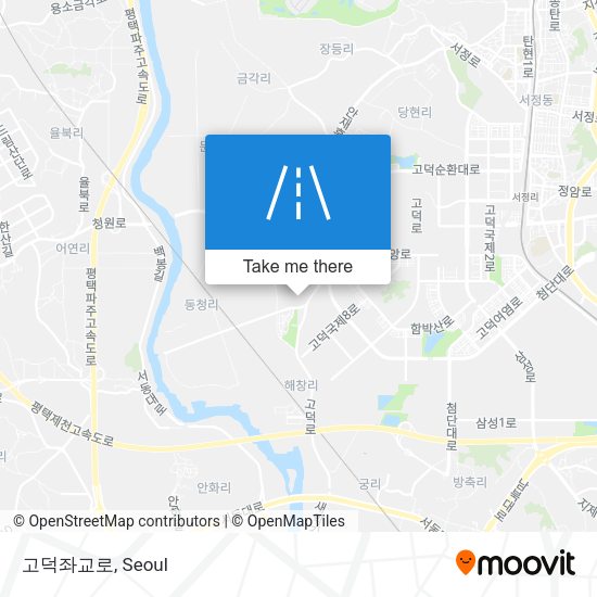 고덕좌교로 map
