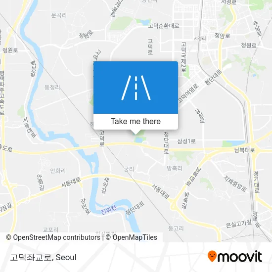 고덕좌교로 map