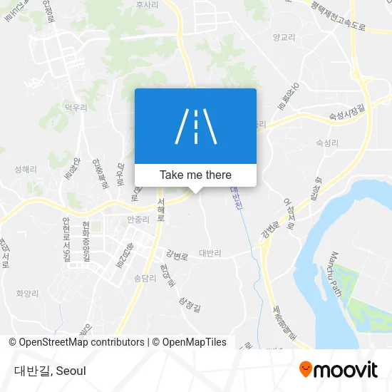 대반길 map