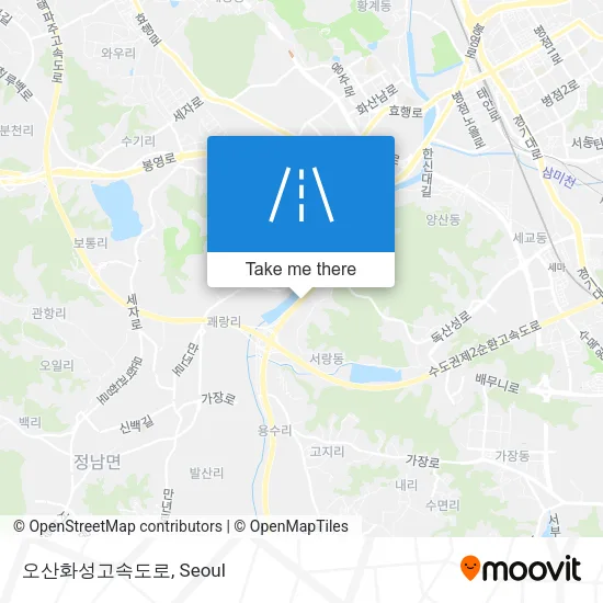 오산화성고속도로 map