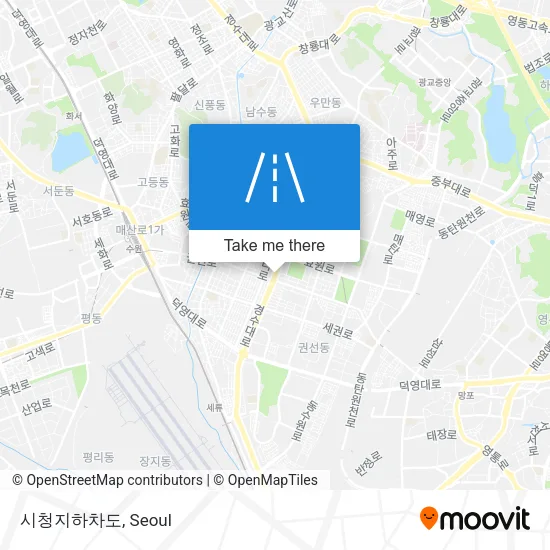 시청지하차도 map