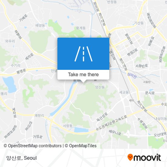 양산로 map