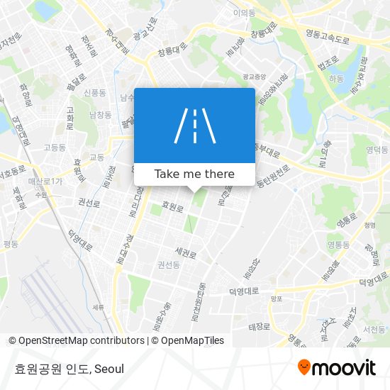 효원공원 인도 map