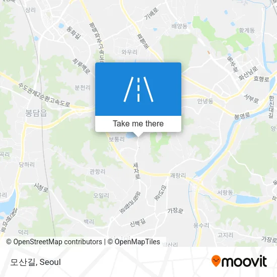 모산길 map