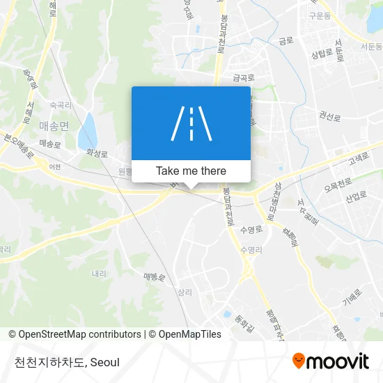 천천지하차도 map