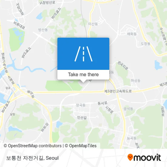 보통천 자전거길 map