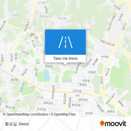 황금길 map
