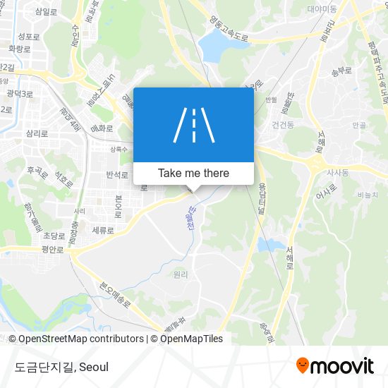 도금단지길 map