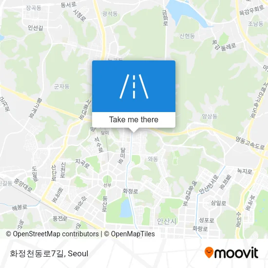 화정천동로7길 map