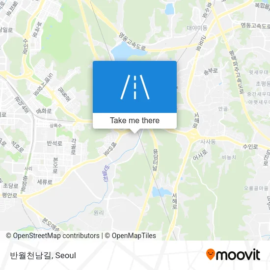 반월천남길 map