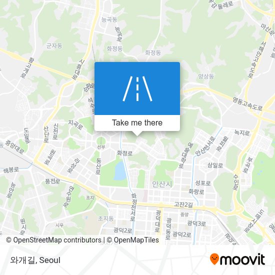 와개길 map