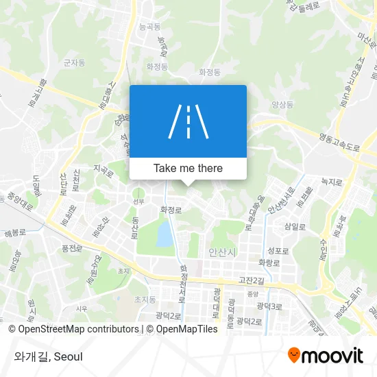 와개길 map