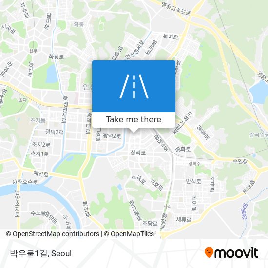 박우물1길 map