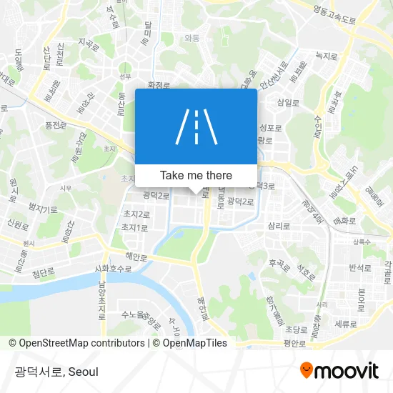 광덕서로 map