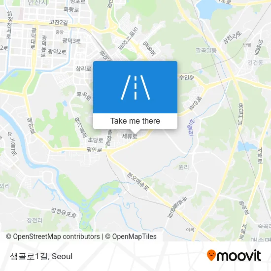 샘골로1길 map