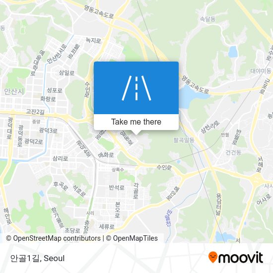안골1길 map